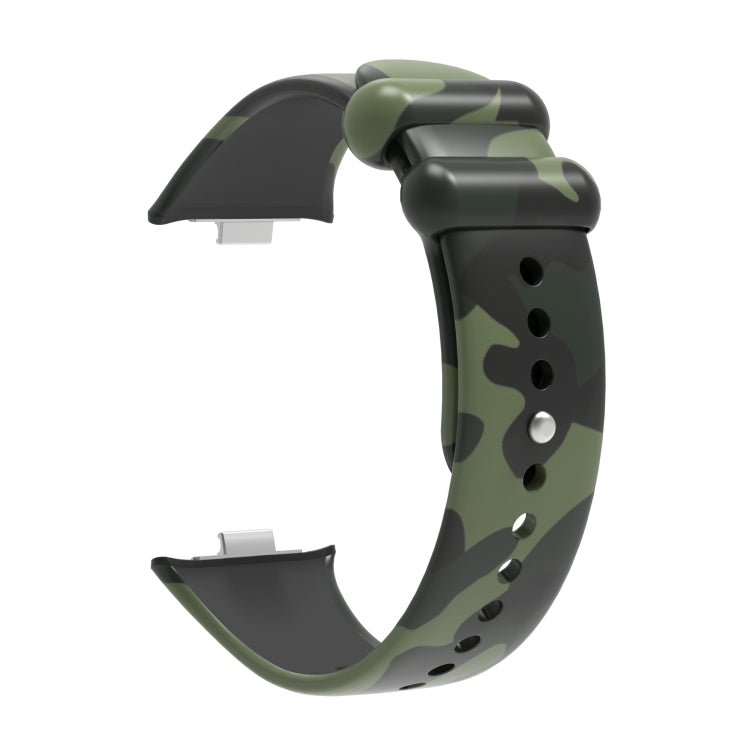 For Xiaomi Mi Band 8 Pro Painted Pattern Silicone Watch Band