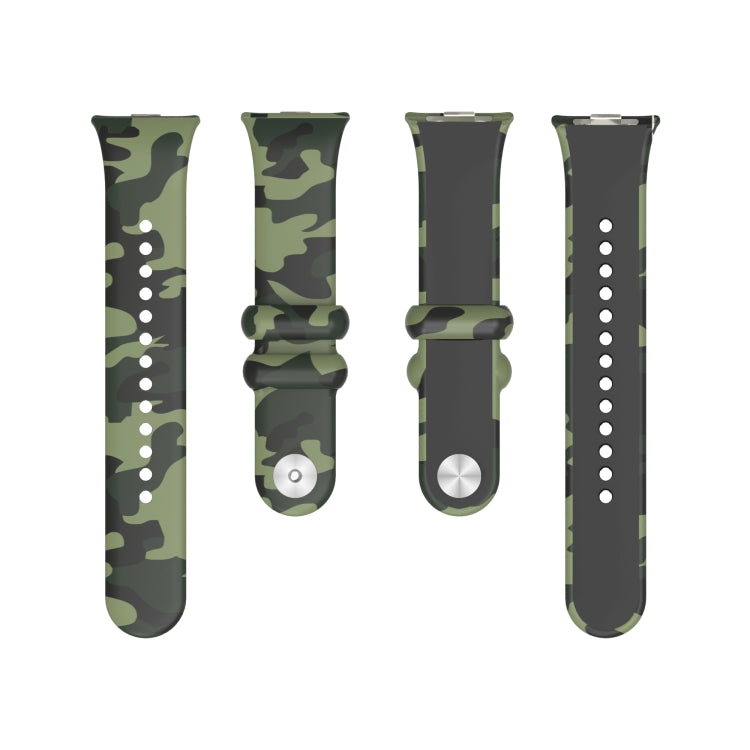 For Xiaomi Mi Band 8 Pro Painted Pattern Silicone Watch Band