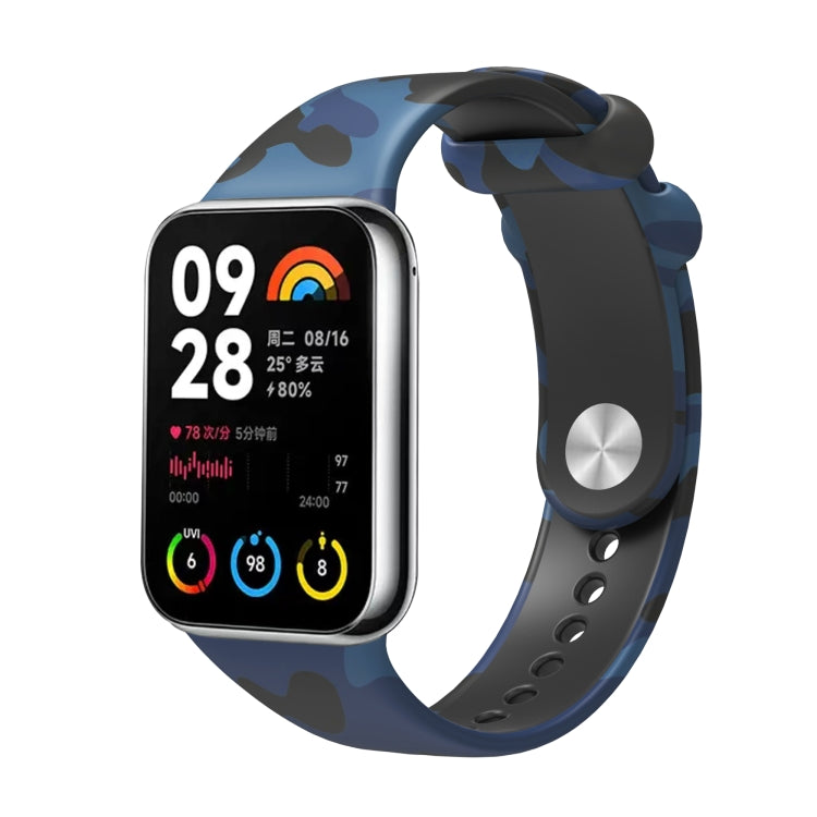 For Xiaomi Mi Band 8 Pro Painted Pattern Silicone Watch Band