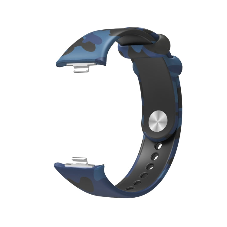For Xiaomi Mi Band 8 Pro Painted Pattern Silicone Watch Band