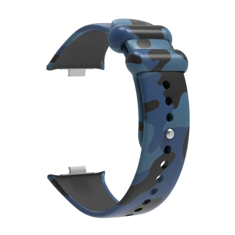 For Xiaomi Mi Band 8 Pro Painted Pattern Silicone Watch Band