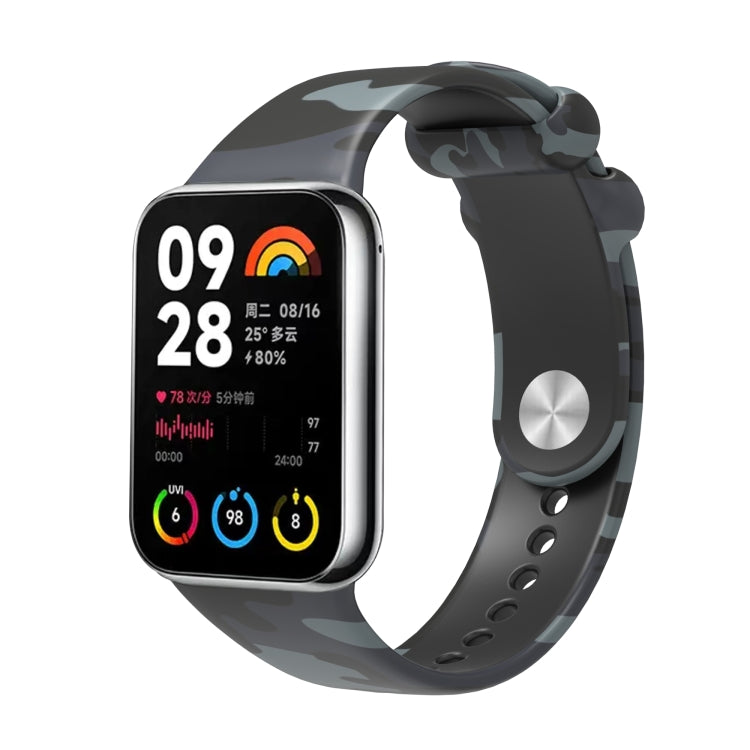 For Xiaomi Mi Band 8 Pro Painted Pattern Silicone Watch Band