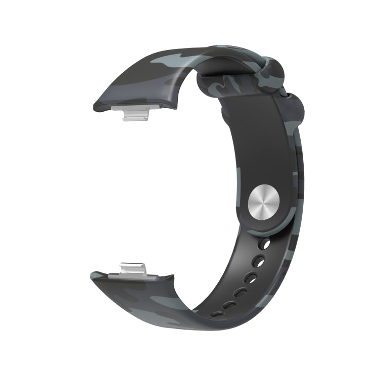 For Xiaomi Mi Band 8 Pro Painted Pattern Silicone Watch Band