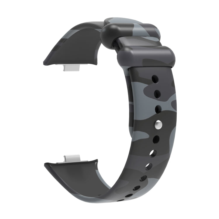 For Xiaomi Mi Band 8 Pro Painted Pattern Silicone Watch Band
