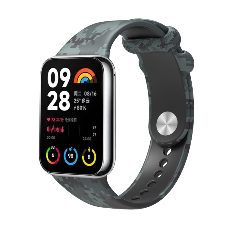 For Xiaomi Mi Band 8 Pro Painted Pattern Silicone Watch Band
