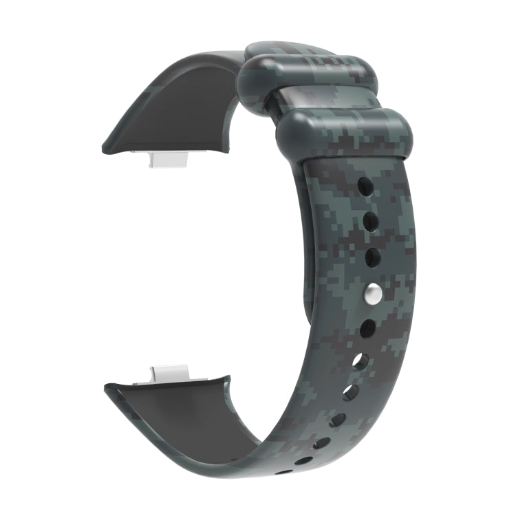 For Xiaomi Mi Band 8 Pro Painted Pattern Silicone Watch Band