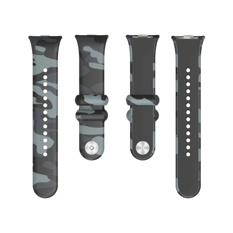 For Xiaomi Mi Band 8 Pro Painted Pattern Silicone Watch Band