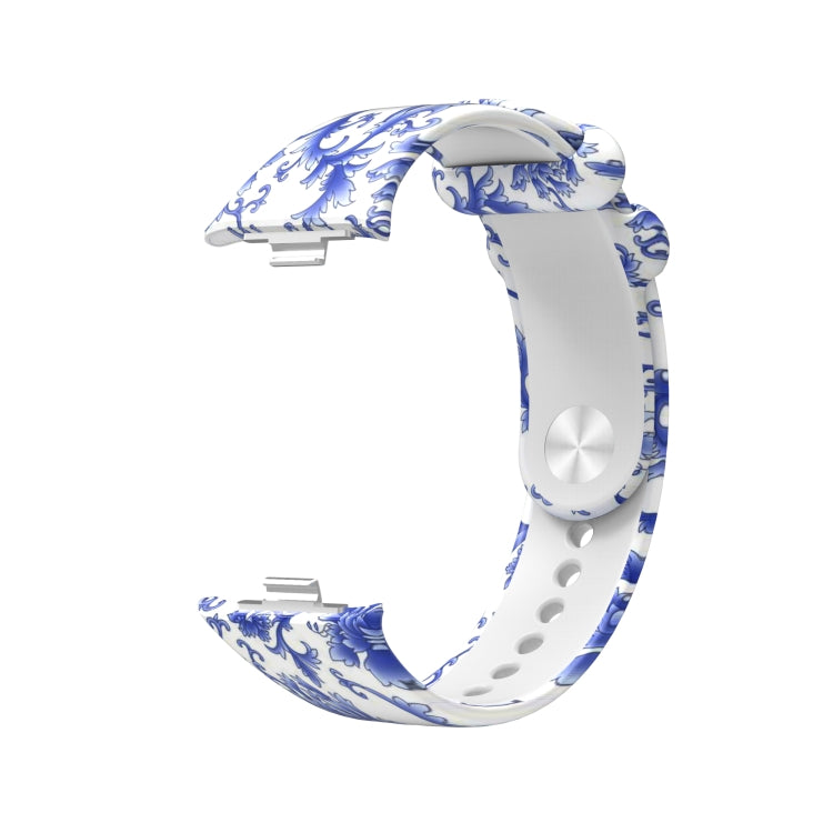 For Xiaomi Mi Band 8 Pro Painted Pattern Silicone Watch Band