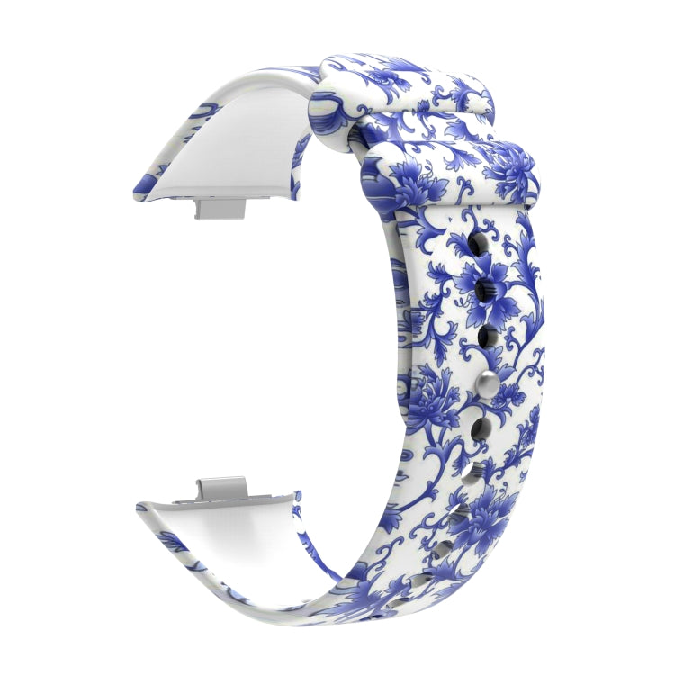 For Xiaomi Mi Band 8 Pro Painted Pattern Silicone Watch Band
