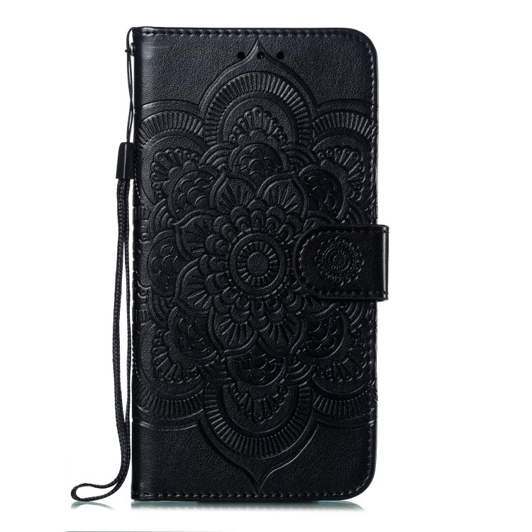 Mandala Embossing Pattern Horizontal Flip Leather Case for Samsung Galaxy A750 & A7(2018) & A750F, with Holder & Card Slots & Wallet & Photo Frame &  Lanyard