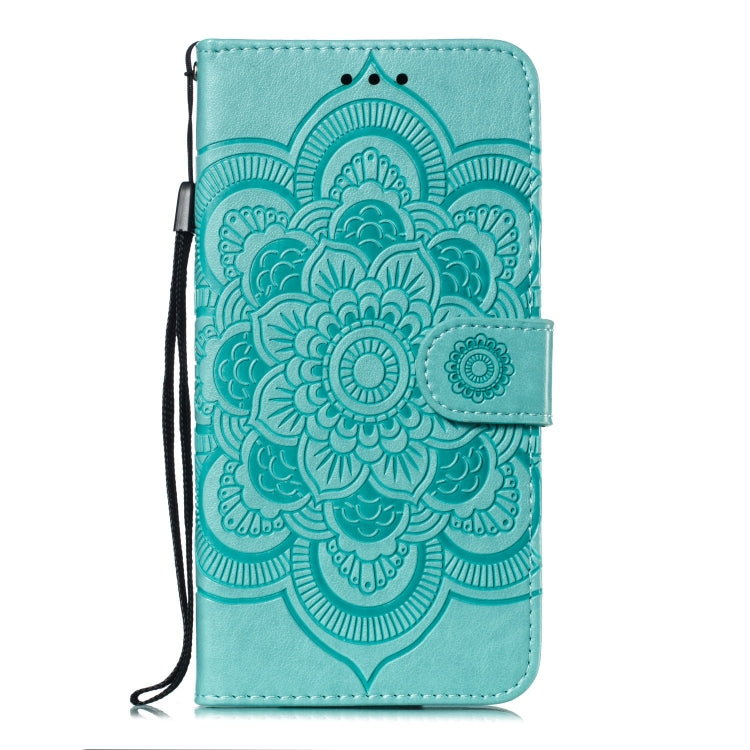 Mandala Embossing Pattern Horizontal Flip Leather Case for Samsung Galaxy A750 & A7(2018) & A750F, with Holder & Card Slots & Wallet & Photo Frame &  Lanyard