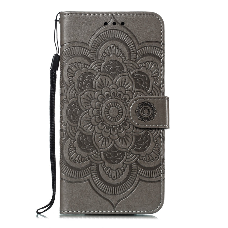 Mandala Embossing Pattern Horizontal Flip Leather Case for Samsung Galaxy A750 & A7(2018) & A750F, with Holder & Card Slots & Wallet & Photo Frame &  Lanyard