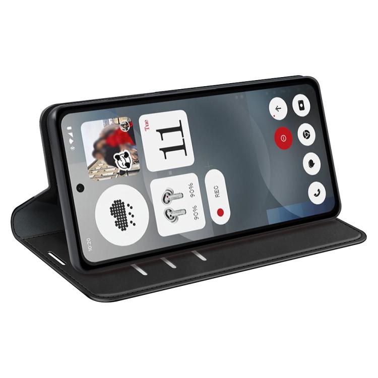 For Nothing Phone 3a Retro-skin  Magnetic Suction Leather Phone Case