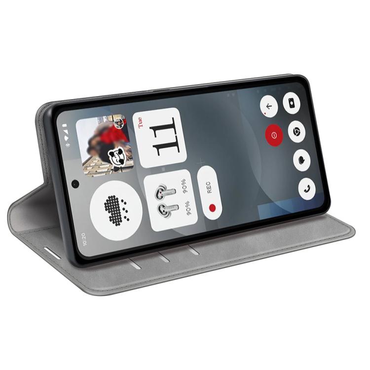 For Nothing Phone 3a Retro-skin  Magnetic Suction Leather Phone Case