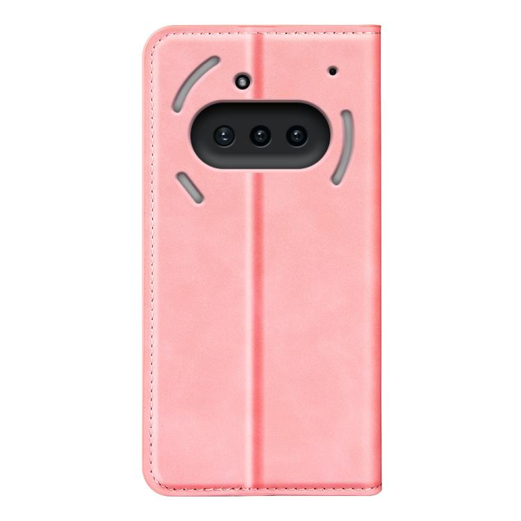 For Nothing Phone 3a Retro-skin  Magnetic Suction Leather Phone Case