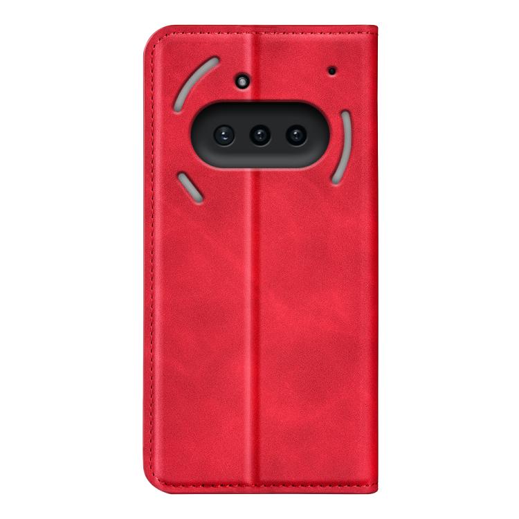 For Nothing Phone 3a Retro-skin  Magnetic Suction Leather Phone Case