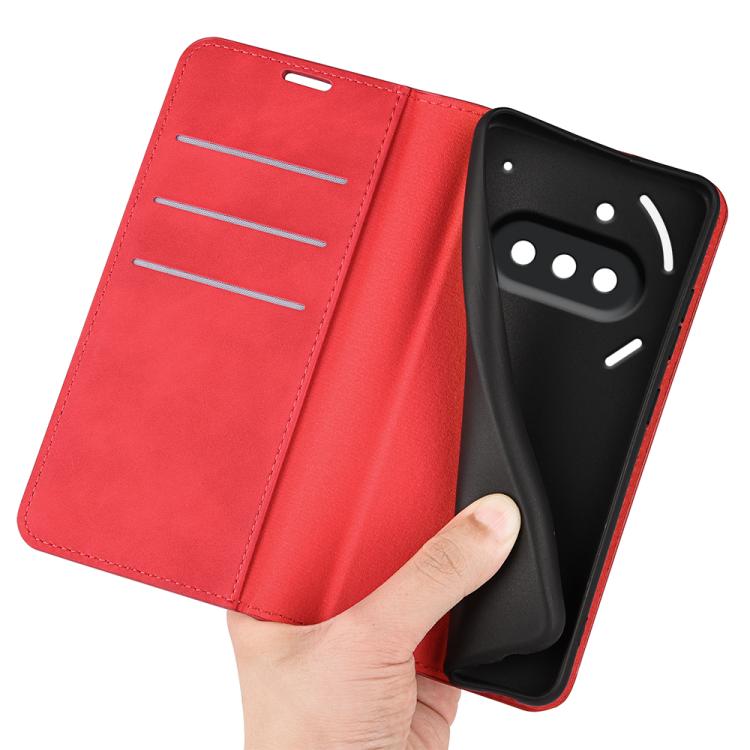 For Nothing Phone 3a Retro-skin  Magnetic Suction Leather Phone Case