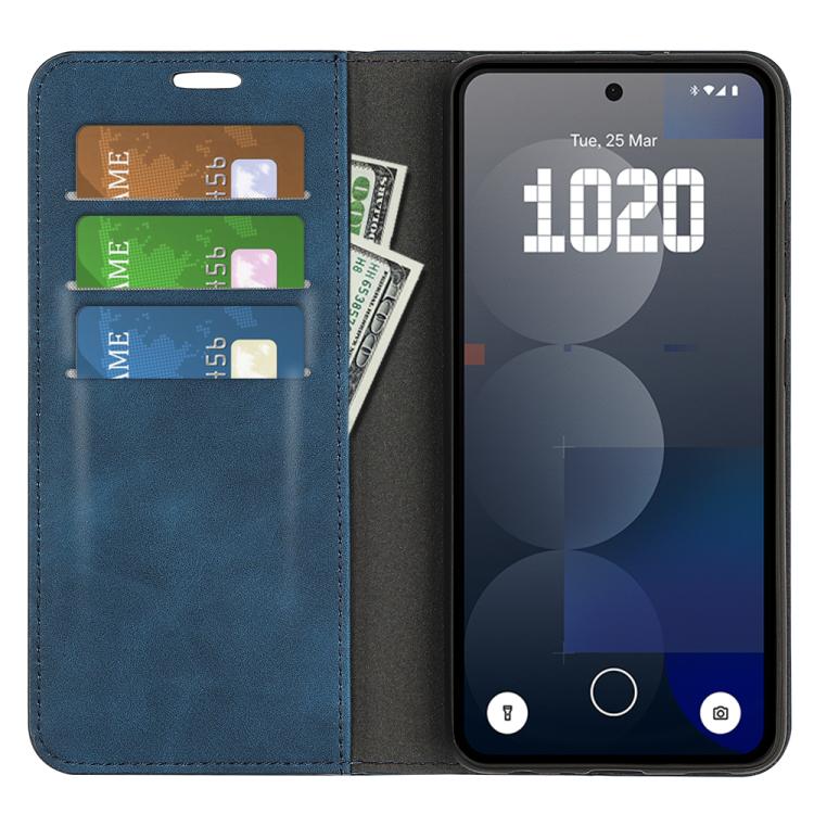 For Nothing Phone 3a Pro Retro-skin  Magnetic Suction Leather Phone Case