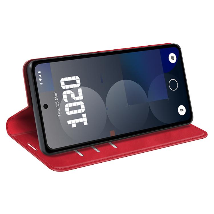 For Nothing Phone 3a Pro Retro-skin  Magnetic Suction Leather Phone Case
