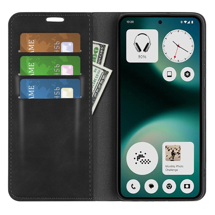 For Nothing Phone 3a Lite Retro-skin  Magnetic Suction Leather Phone Case