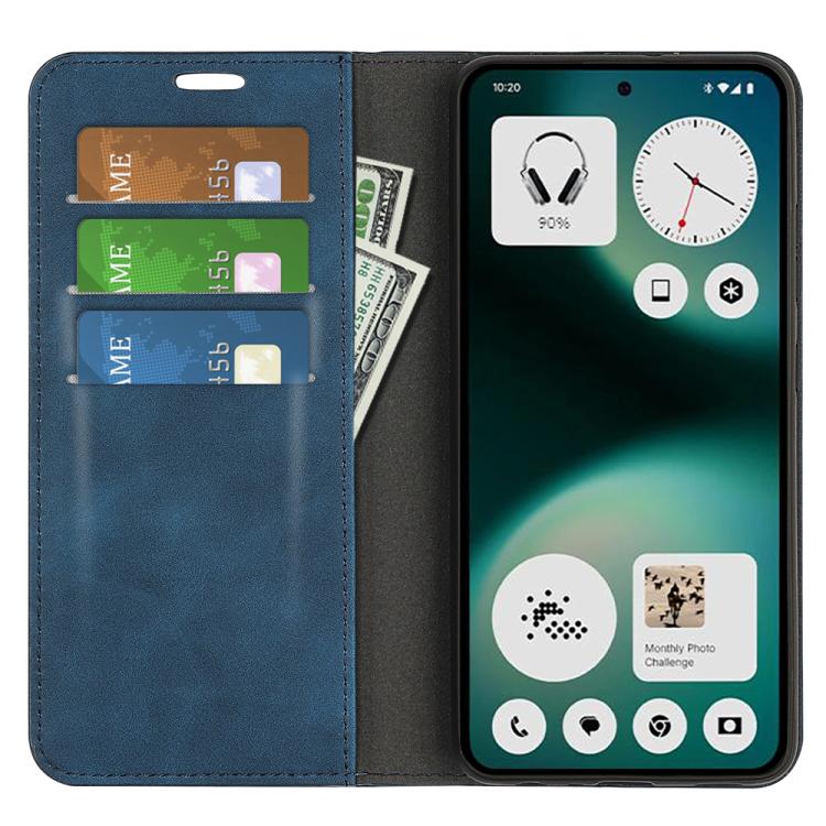 For Nothing Phone 3a Lite Retro-skin  Magnetic Suction Leather Phone Case
