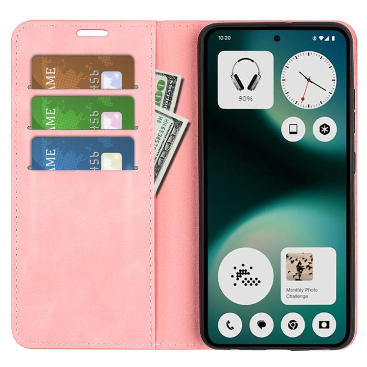 For Nothing Phone 3a Lite Retro-skin  Magnetic Suction Leather Phone Case