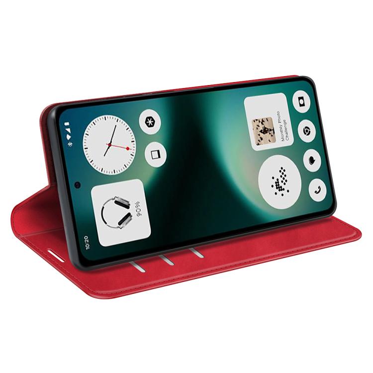 For Nothing Phone 3a Lite Retro-skin  Magnetic Suction Leather Phone Case