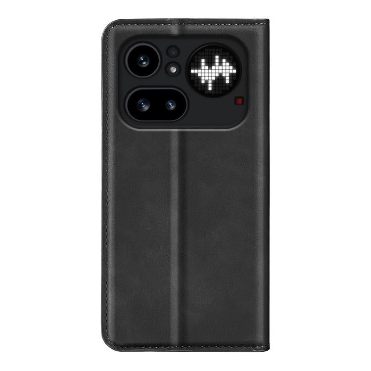 For Nothing Phone 4a Pro Retro-skin  Magnetic Suction Leather Phone Case