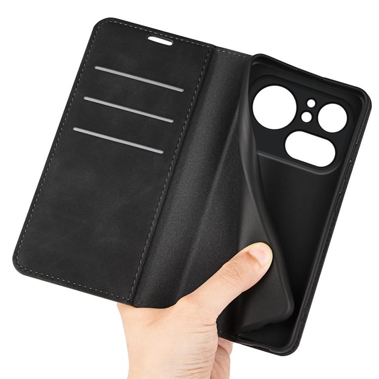 For Nothing Phone 4a Pro Retro-skin  Magnetic Suction Leather Phone Case