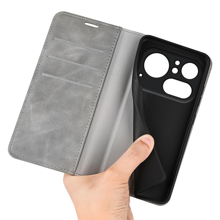 For Nothing Phone 4a Pro Retro-skin  Magnetic Suction Leather Phone Case