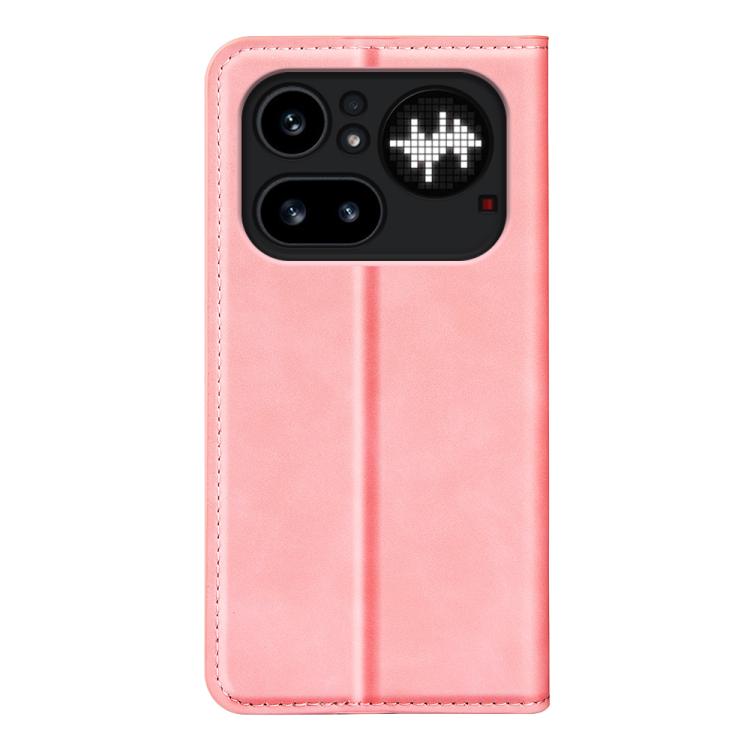 For Nothing Phone 4a Pro Retro-skin  Magnetic Suction Leather Phone Case