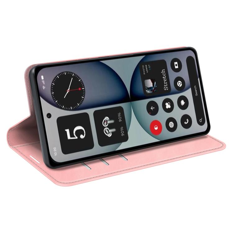 For Nothing Phone 4a Pro Retro-skin  Magnetic Suction Leather Phone Case