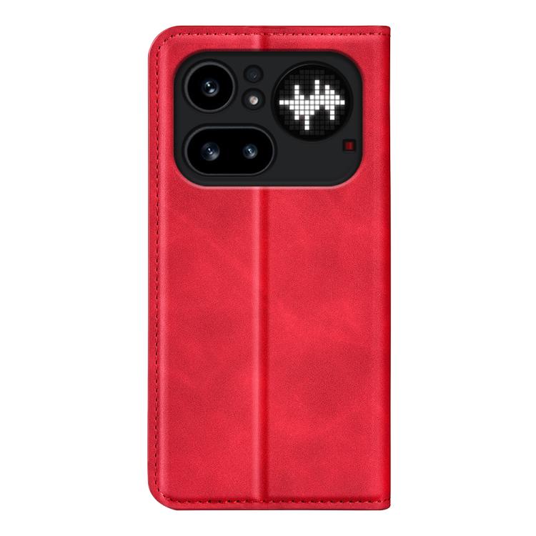 For Nothing Phone 4a Pro Retro-skin  Magnetic Suction Leather Phone Case