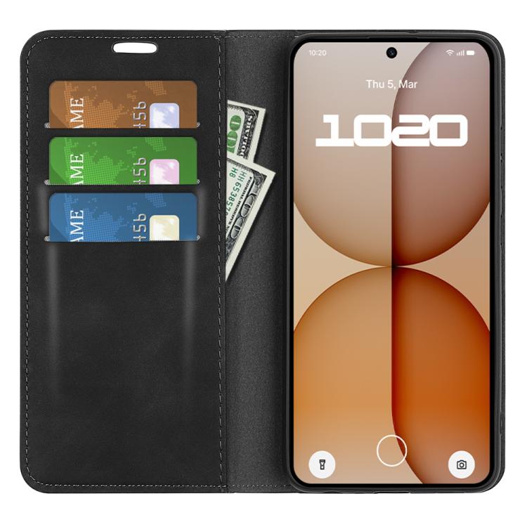 For Nothing Phone 4a Retro-skin  Magnetic Suction Leather Phone Case