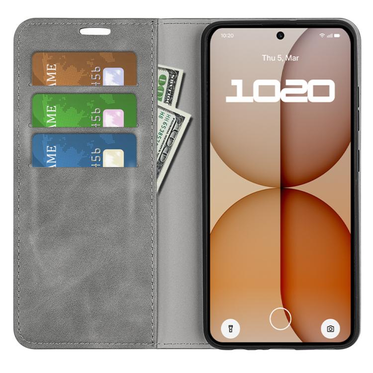 For Nothing Phone 4a Retro-skin  Magnetic Suction Leather Phone Case