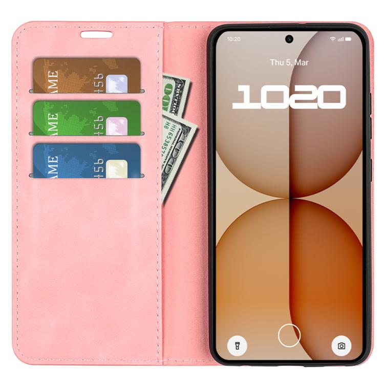 For Nothing Phone 4a Retro-skin  Magnetic Suction Leather Phone Case