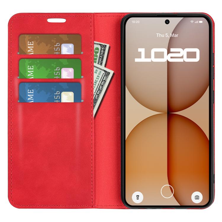 For Nothing Phone 4a Retro-skin  Magnetic Suction Leather Phone Case