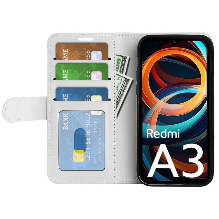 For Xiaomi Redmi Note 13 4G R64 Texture Horizontal Flip Leather Phone Case