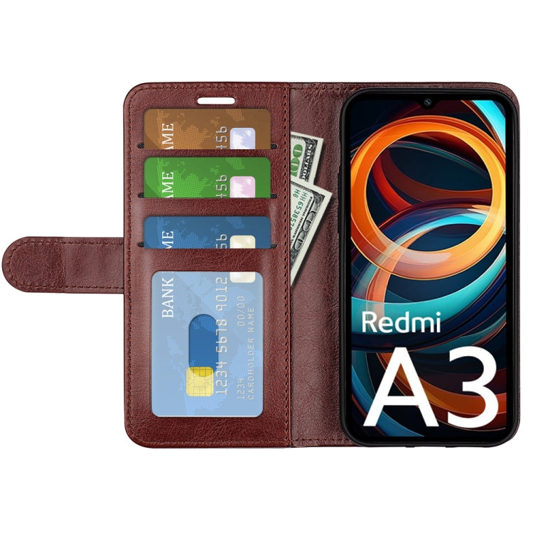 For Xiaomi Redmi Note 13 4G R64 Texture Horizontal Flip Leather Phone Case