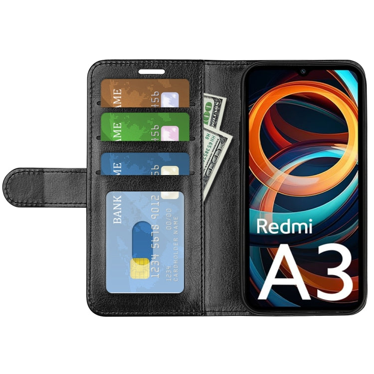 For Xiaomi Redmi A3 R64 Texture Horizontal Flip Leather Phone Case
