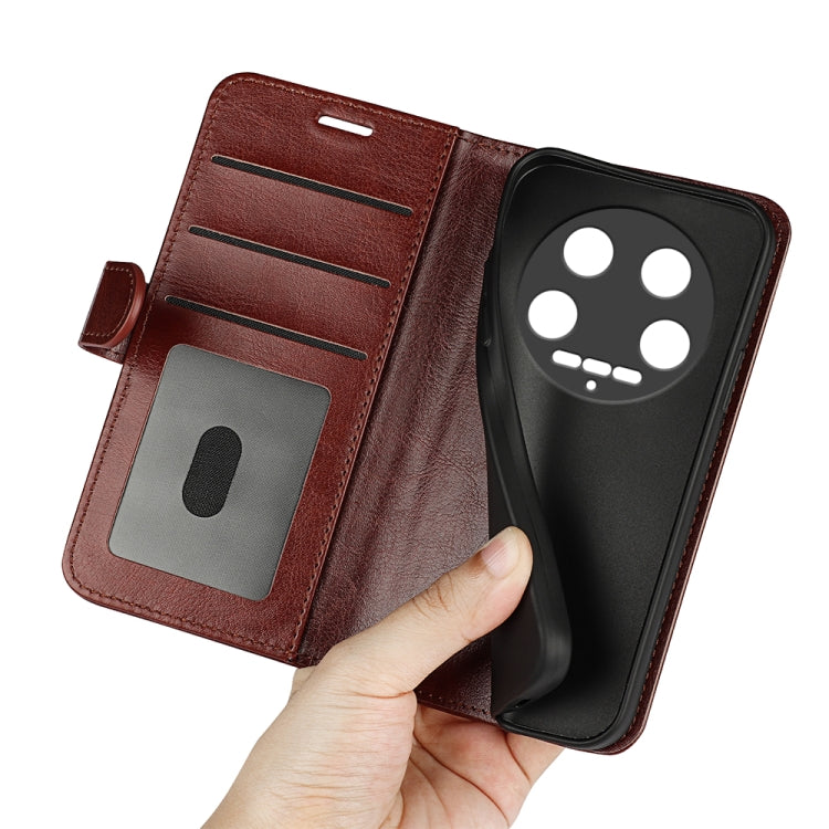 For Xiaomi 14 Ultra R64 Texture Horizontal Flip Leather Phone Case