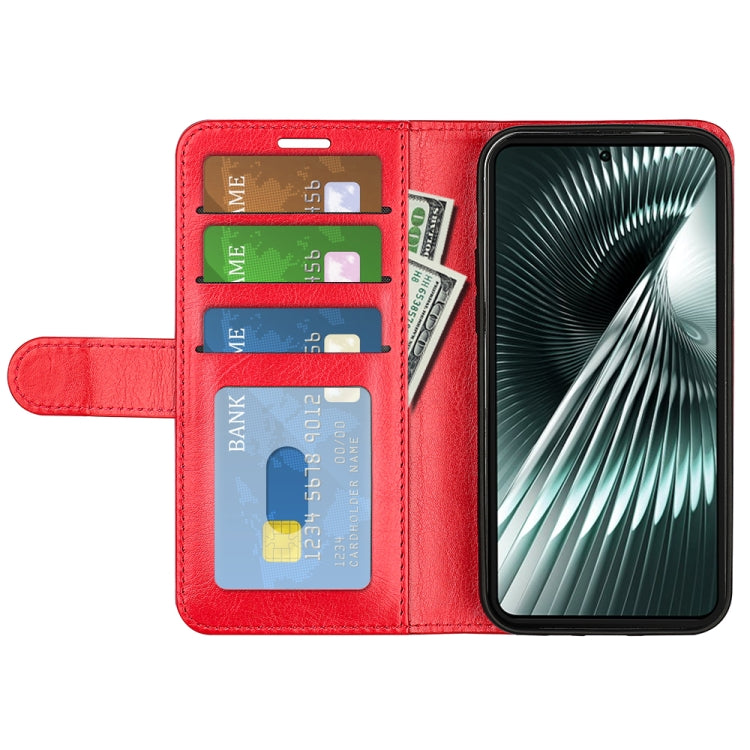 For Xiaomi Redmi Turbo 3 R64 Texture Horizontal Flip Leather Phone Case