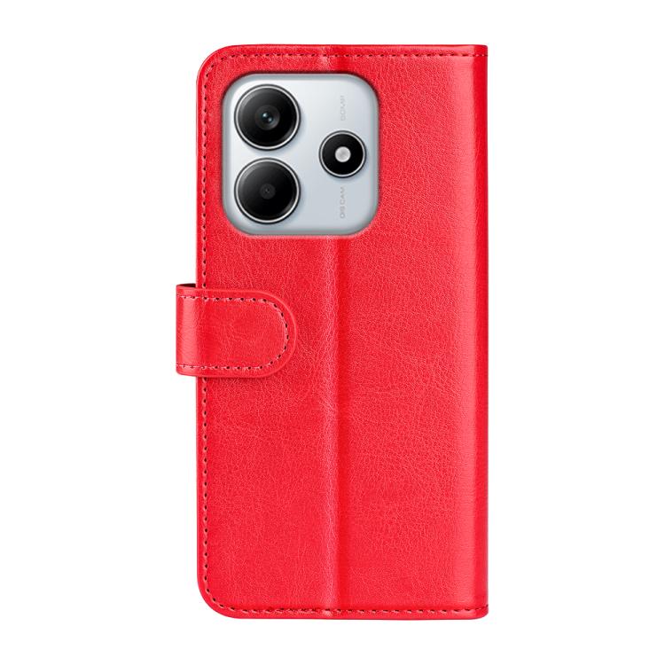 For Redmi Note 14 4G 163.25mm R64 Texture Horizontal Flip Leather Phone Case