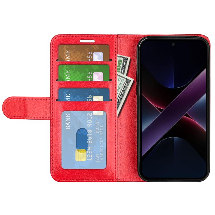 For Xiaomi Poco X7 Pro R64 Texture Horizontal Flip Leather Phone Case
