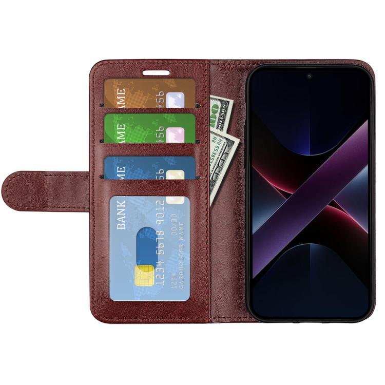 For Xiaomi Poco X7 Pro R64 Texture Horizontal Flip Leather Phone Case