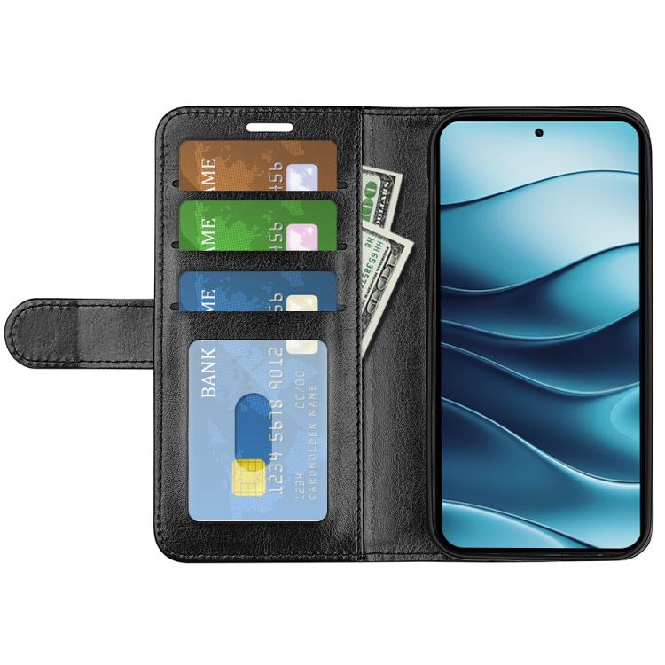 For Redmi Note 14 4G 164.84mm R64 Texture Horizontal Flip Leather Phone Case