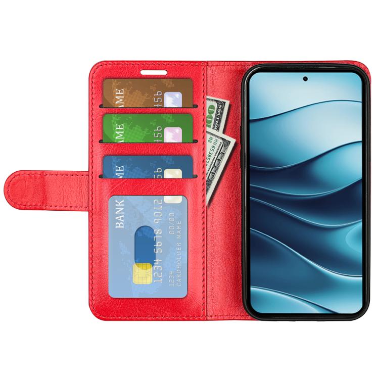 For Redmi Note 14 4G 164.84mm R64 Texture Horizontal Flip Leather Phone Case