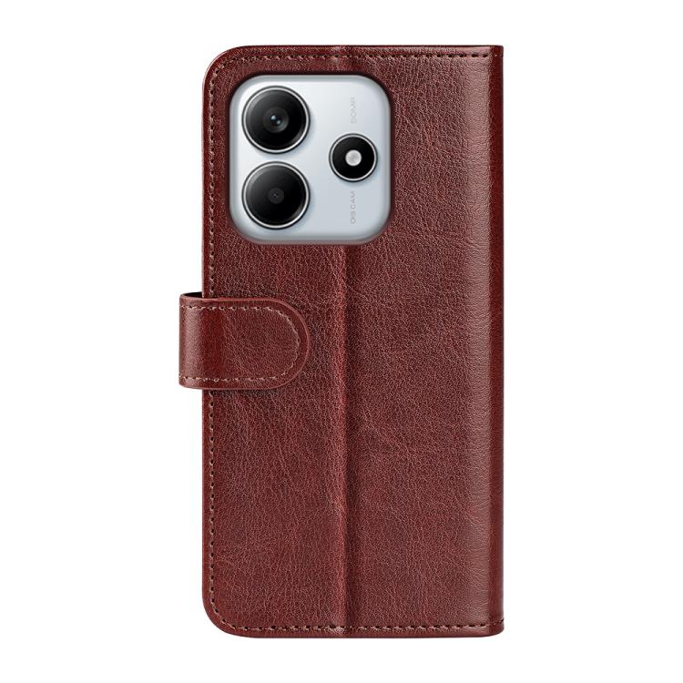 For Redmi Note 14 4G 164.84mm R64 Texture Horizontal Flip Leather Phone Case