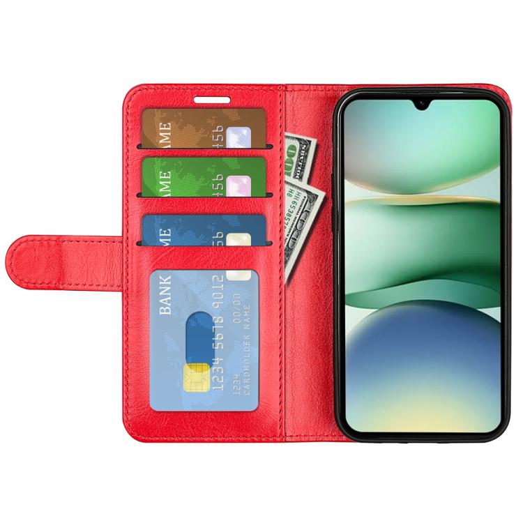 For Redmi A5 4G 173.3mm R64 Texture Horizontal Flip Leather Phone Case