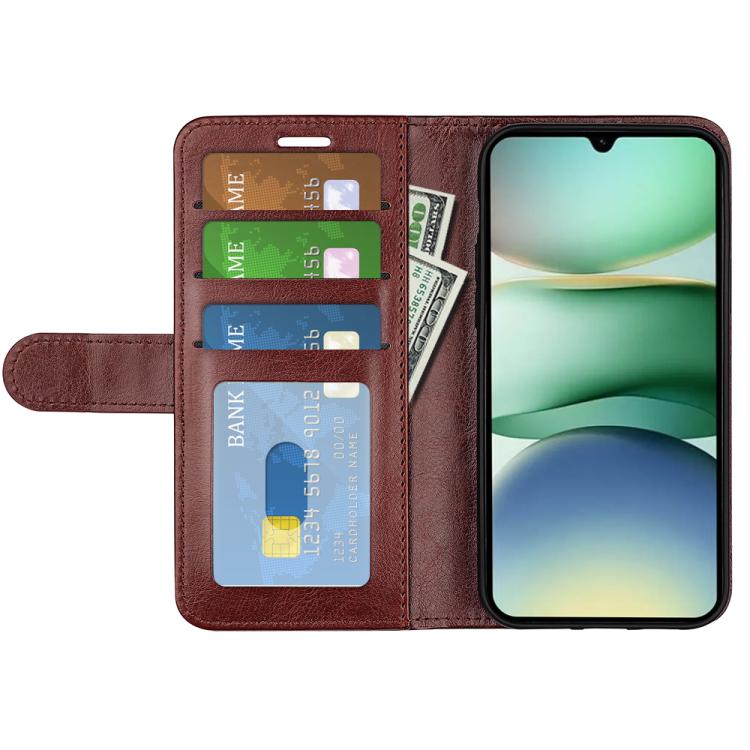 For Redmi A5 4G 173.3mm R64 Texture Horizontal Flip Leather Phone Case